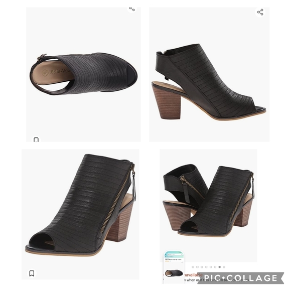 Bella-Vita Kalista Leather Peeptoe Zippered Boots - Picture 3 of 9